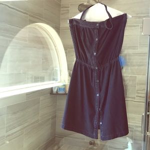 Short Levi's denim halter dress NWOT